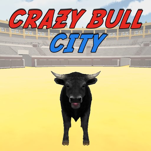 Crazy Bull City gameplay — a 3D bull rampage simulator