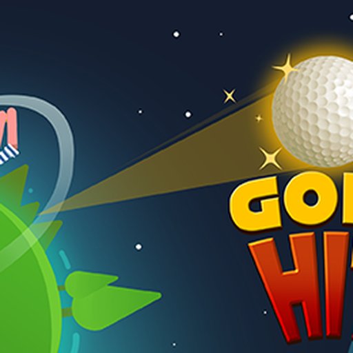 Golf Hit gameplay — launch a golf ball across planets