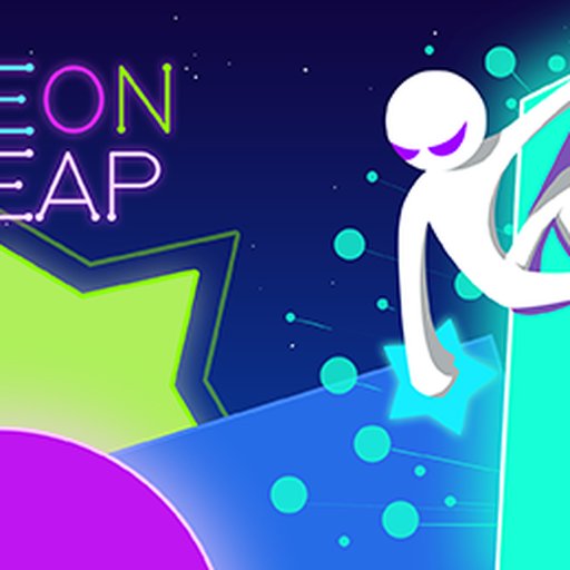 Neon Leap gameplay — a neon stickman platformer