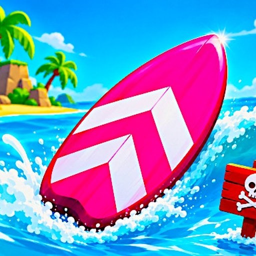 Summer Rider 3D gameplay — a tropical endless water racing game