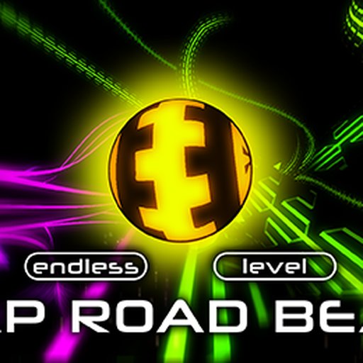 Tap Road Beat gameplay — a neon rhythm arcade game